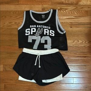 San Antonio Spurs Jersey and Shorts Set